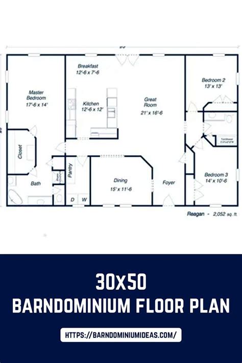 buy 2 bedroom metal building house plans 30x50|barndominium 30x50 floor plans.